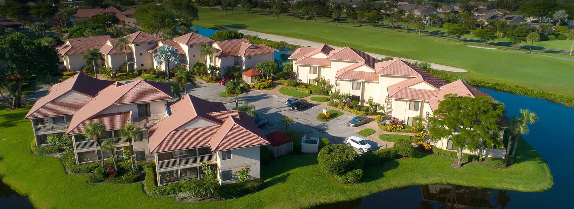 Sabal Lake, one and two-story condominiums and townhomes on Dye IV golf course