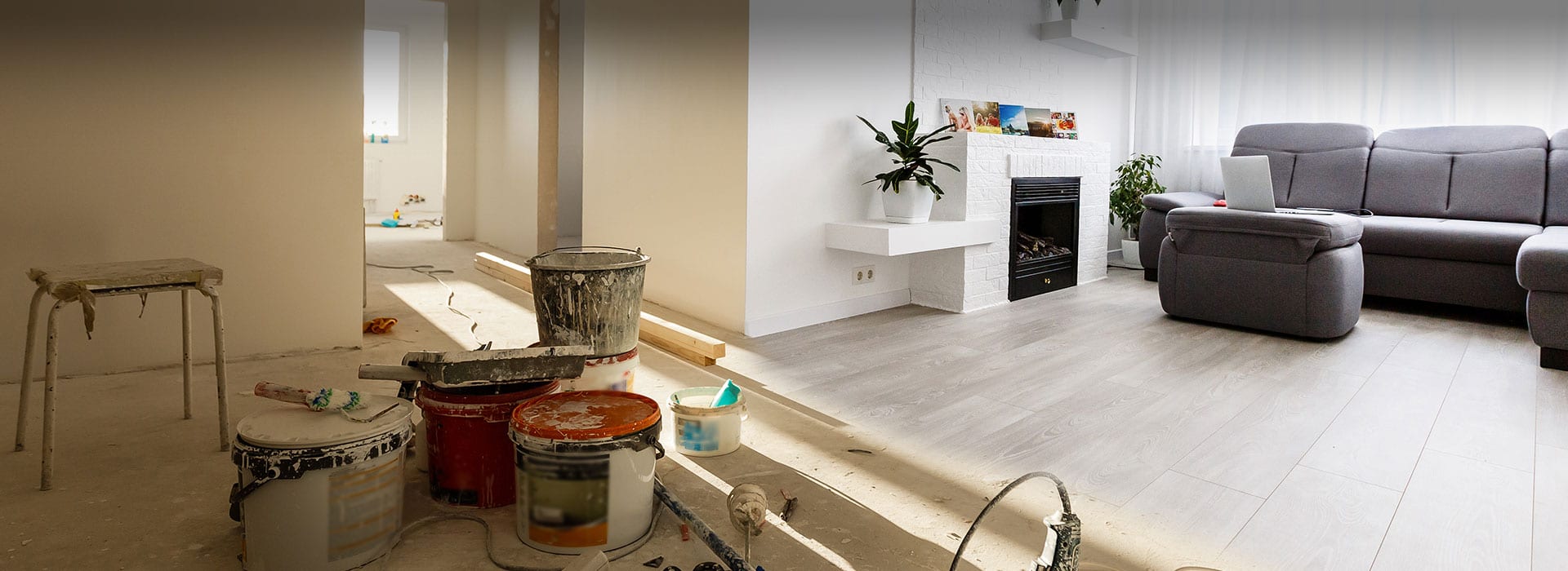 Boca West Renovator Program in the process of replacing floors and paint