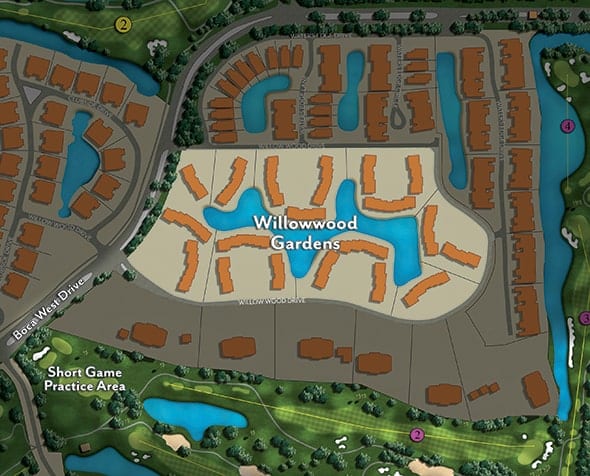 Site Map of Wildwood at Boca West