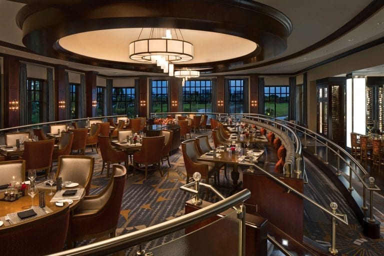 Boca West's Prime Cut dining room set for dinner