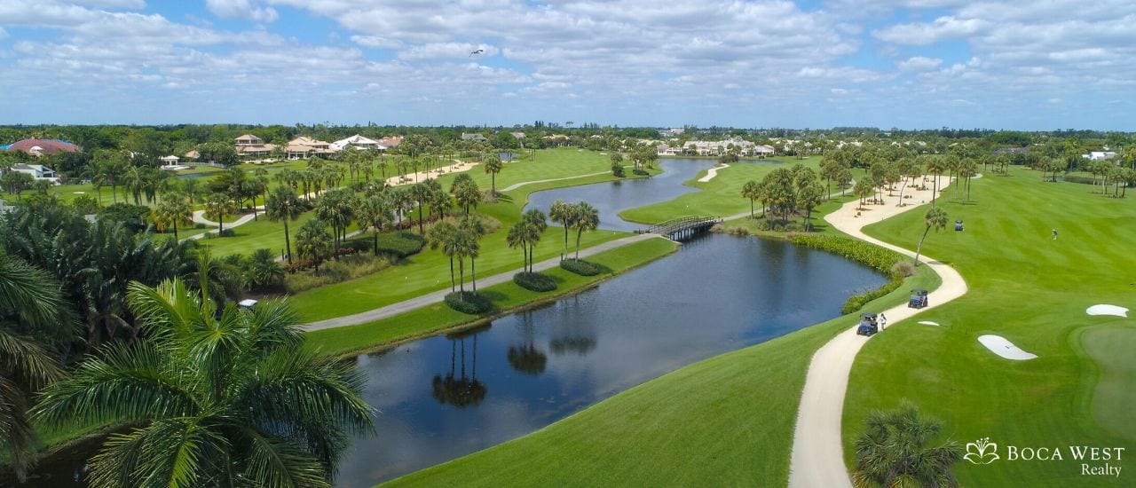 Aerial view of Boca West Country Club Golf