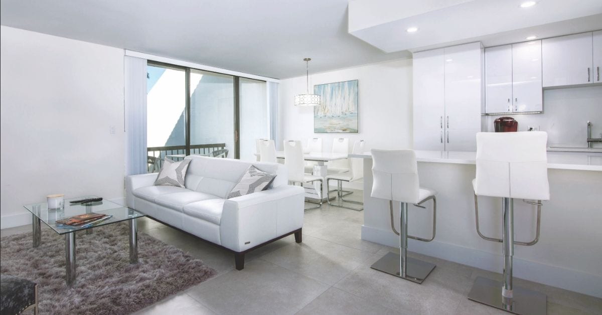 picture of boca west's newly renovated living rooms