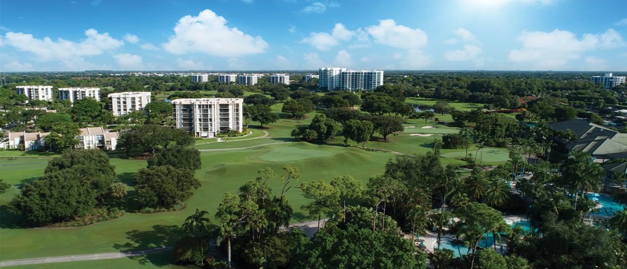 aerial of the Boca West Community