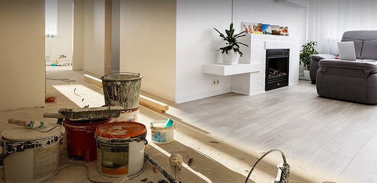 image of a home in renovation