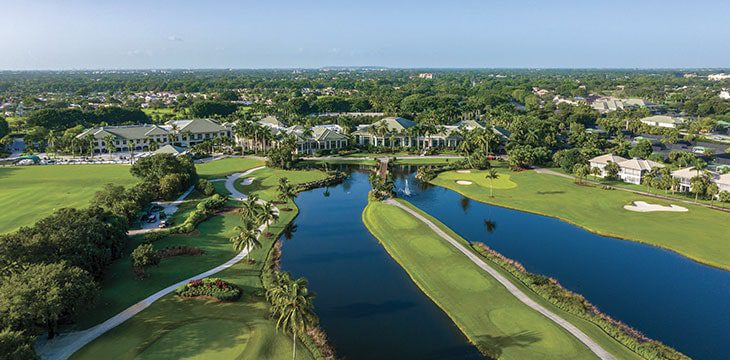 aerial of the Boca West neighborhood