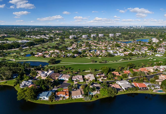 Aerial of the Boca West Community