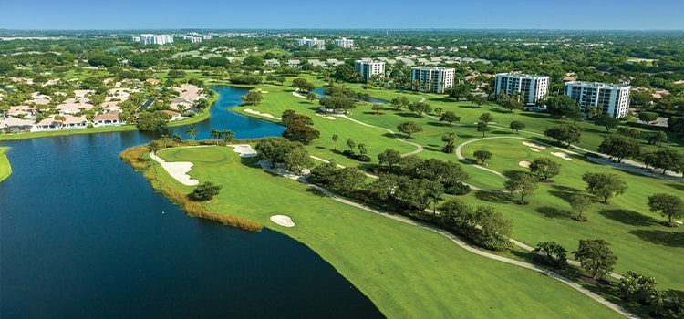 Golf COurse Aerial Boca Raton